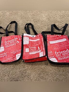 Lot Of 3 Small Lululemon Reusable Shopping Tote Bags